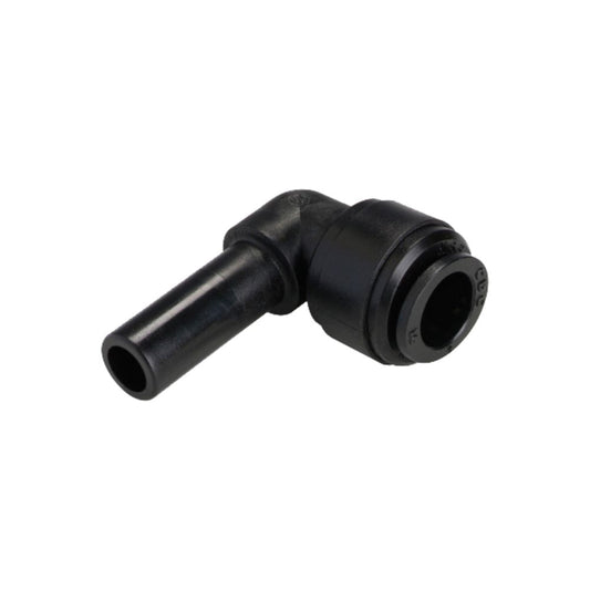 NeoFit - Acetal Black Stem Elbow 1/4" tube x 1/4" stem