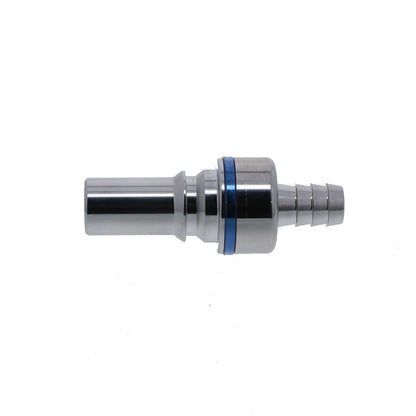 LQ6D22006BLU Valved In-Line Liquid Cooling Coupling Insert 3/8 ID Barb Cool Blue