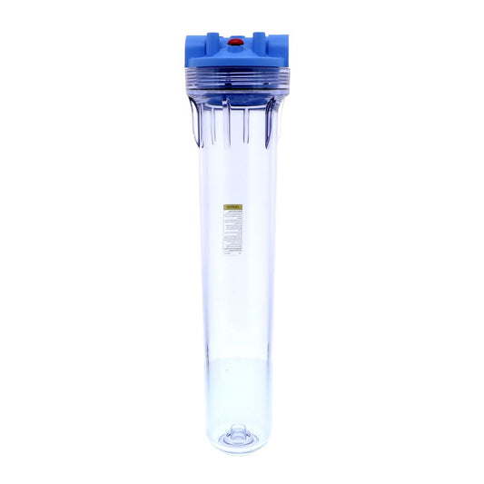 Pentek 150560 20" 3G Standard Filter Housing Blue/Clear MB w/PR - 3/4" FPT