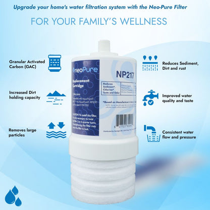 Neo-Pure NP217 Replacement Filter Cartridge Aqua-Pure™ AP217 Compatible with O-Ring