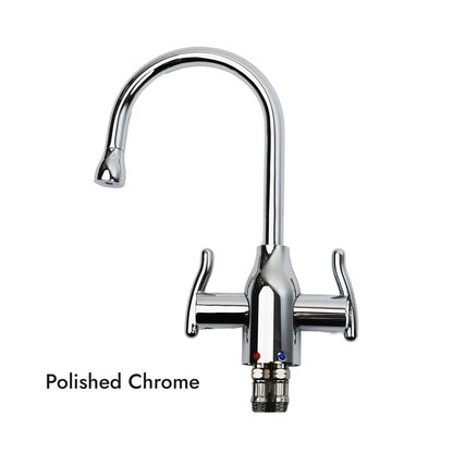 Mountain Plumbing MT1801-NL Contemporary Hot & Cold Water Dispenser w/ Wine Bottle Spout & Curved Handles