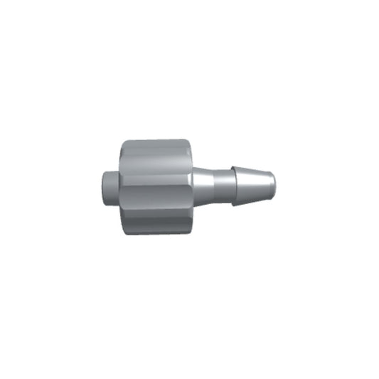 LinkTech Male Luer Integral Lock Ring to 200 Series Barb, 1/8" [3.2 mm] ID Tubing, Black Nylon