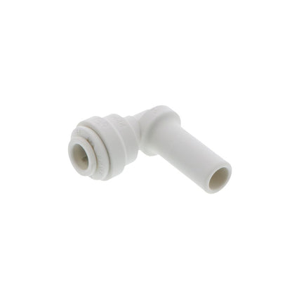 John Guest Stem Elbow Connector Polypro - 3/8 Stem x 1/4