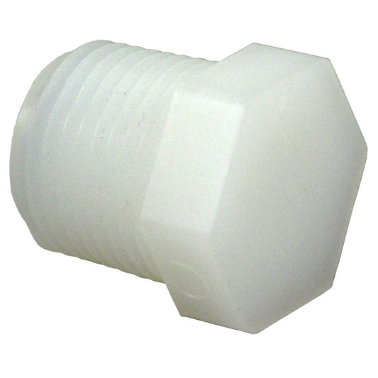 Pipe Plug Hex Head - 1/4" NPT Nylon Natural