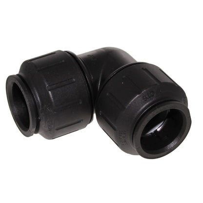 John Guest Black Union Elbow - 1 CTS