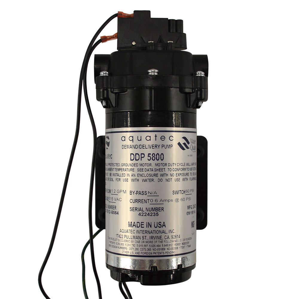 Aquatec 5882-7E12-B584 Pump 1.2 GPM, 3/8" FNPT Push In, 115V