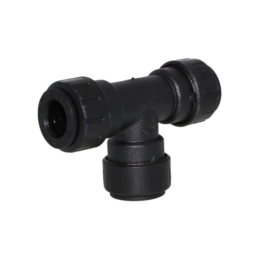 John Guest Prolock Reducing Tee - 1/2 x 1/2 x 3/8 CTS