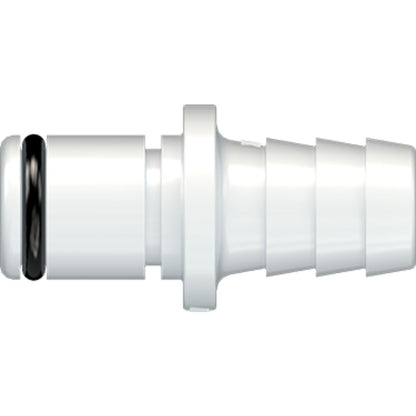 LinkTech 40AC Series Straight Male, Non-valved, 3/8" HB, Natural Acetal,