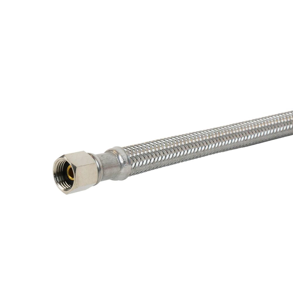 Braided Stainless Steel Hose 304 1/4" COMP x 1/4" COMP 16" Length