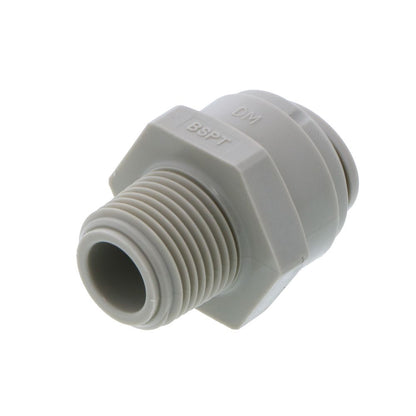DMfit Straight BSPT Male - 1/2" Push-in x 3/8" BSPT
