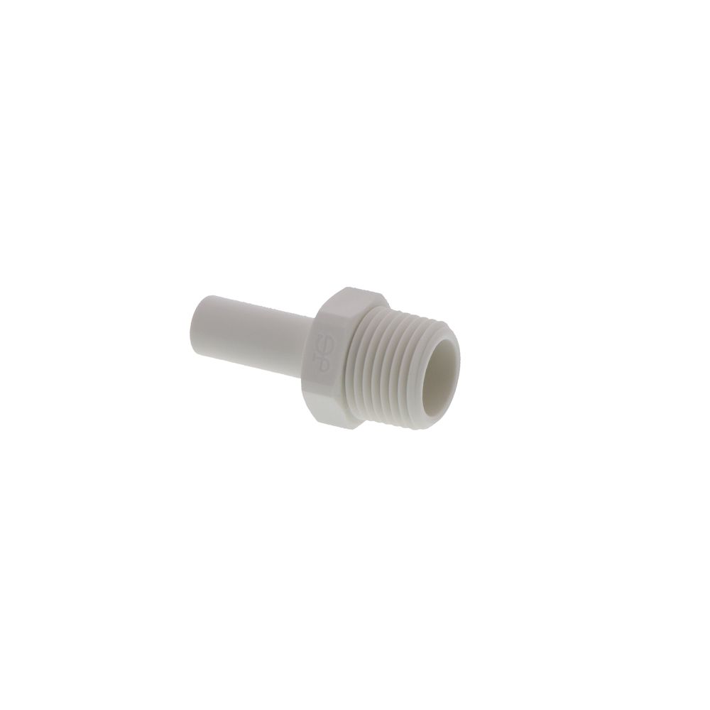 John Guest Stem Adapter Polypro  - 3/8 x 3/8 NPTF