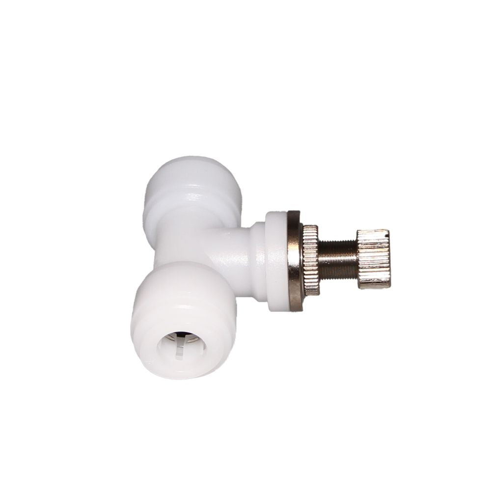 NeoFit - Acetal Natural White Flow Control Union Connector 1/4" tube