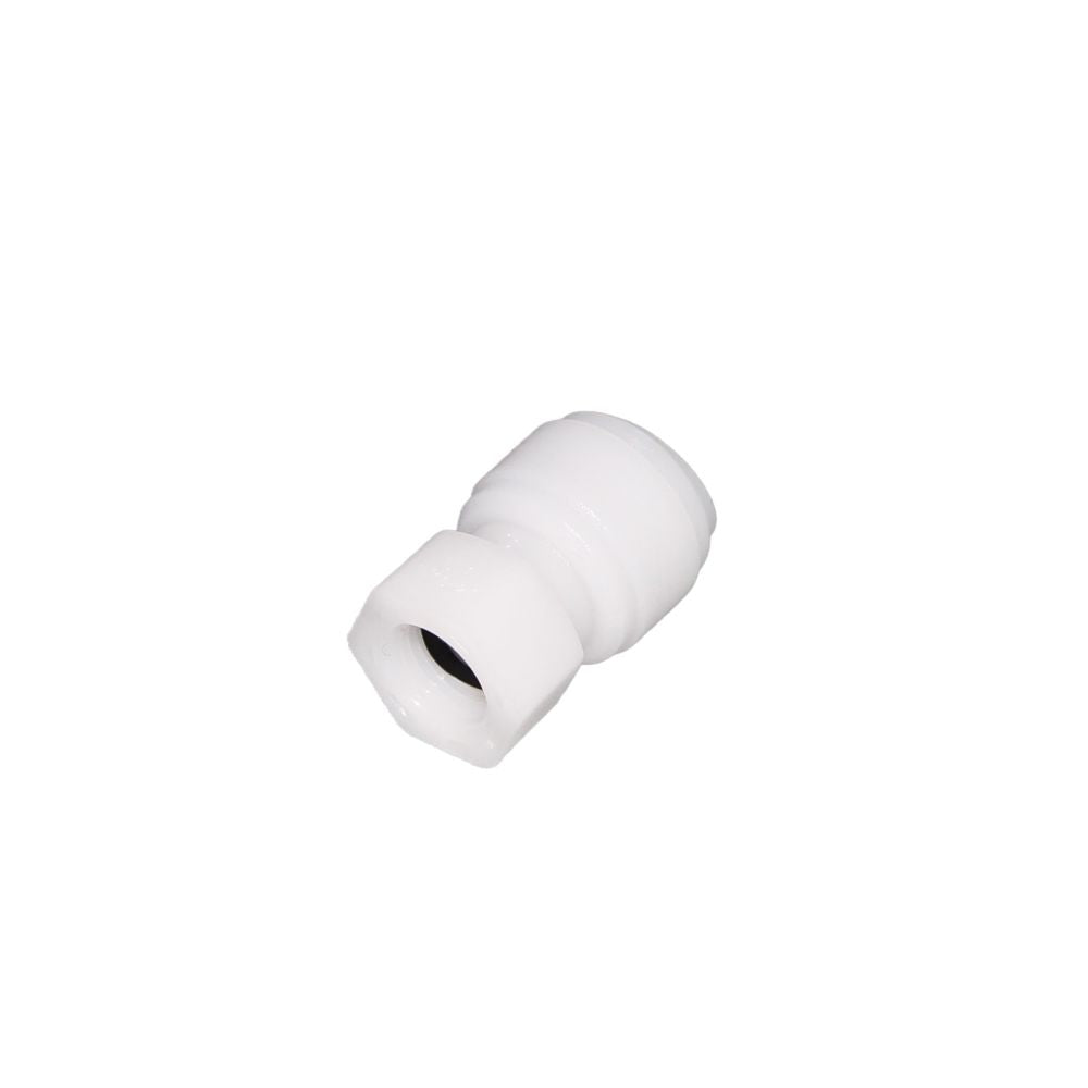 NeoFit - Acetal Natural White Female Adapter 8mm [5/16"] tube x 3/8 BSP[P] - Cone Type