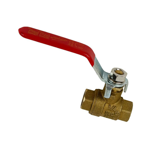 Lead-Free Brass Ball Valve 1/4 FPT x 1/4 FPT