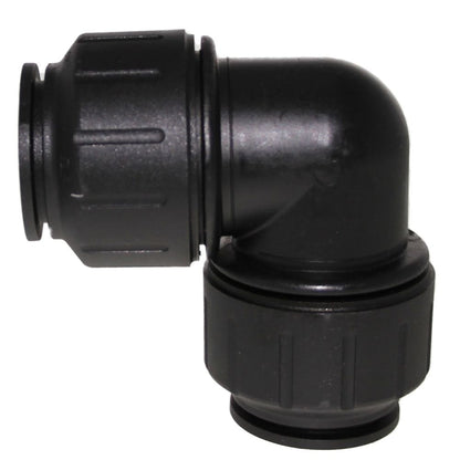 John Guest Black Union Elbow - 1 CTS