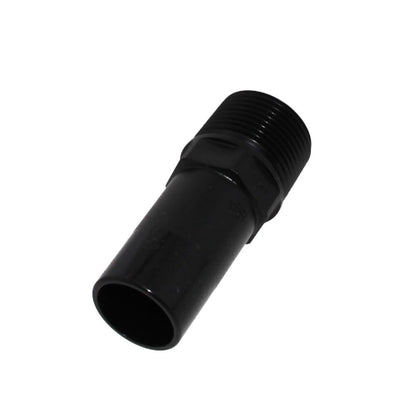 John Guest Black Male Stem Adapter - 1 CTS Stem x 1 NPT