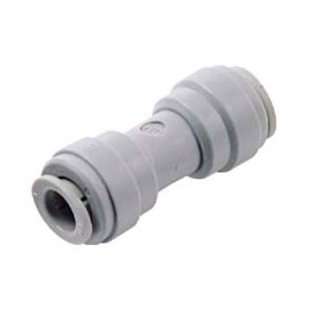 NeoFit - Gray Union Connector- 4mm [5/32"] tube OD x 4mm [5/32"] tube OD