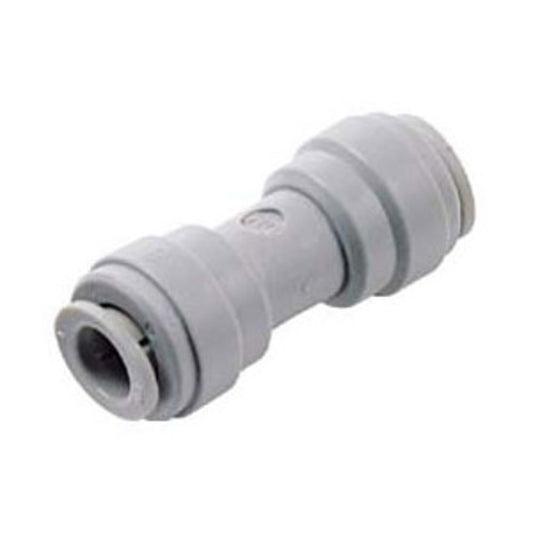 NeoFit - Acetal Gray Union Connector 8mm [5/16"]  tube x 8mm [5/16"] tube