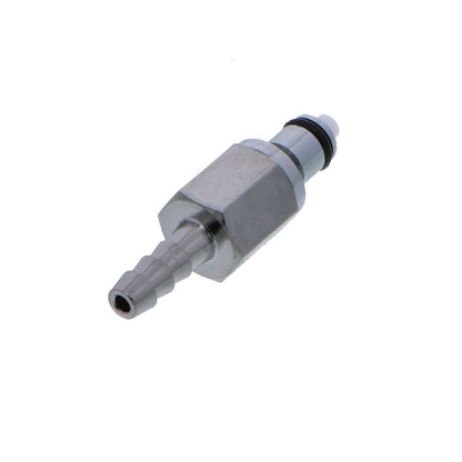 MCD2203V Valved In-Line Hose Barb Coupling Insert 3/16" ID Barb FKM [Viton] O-rings