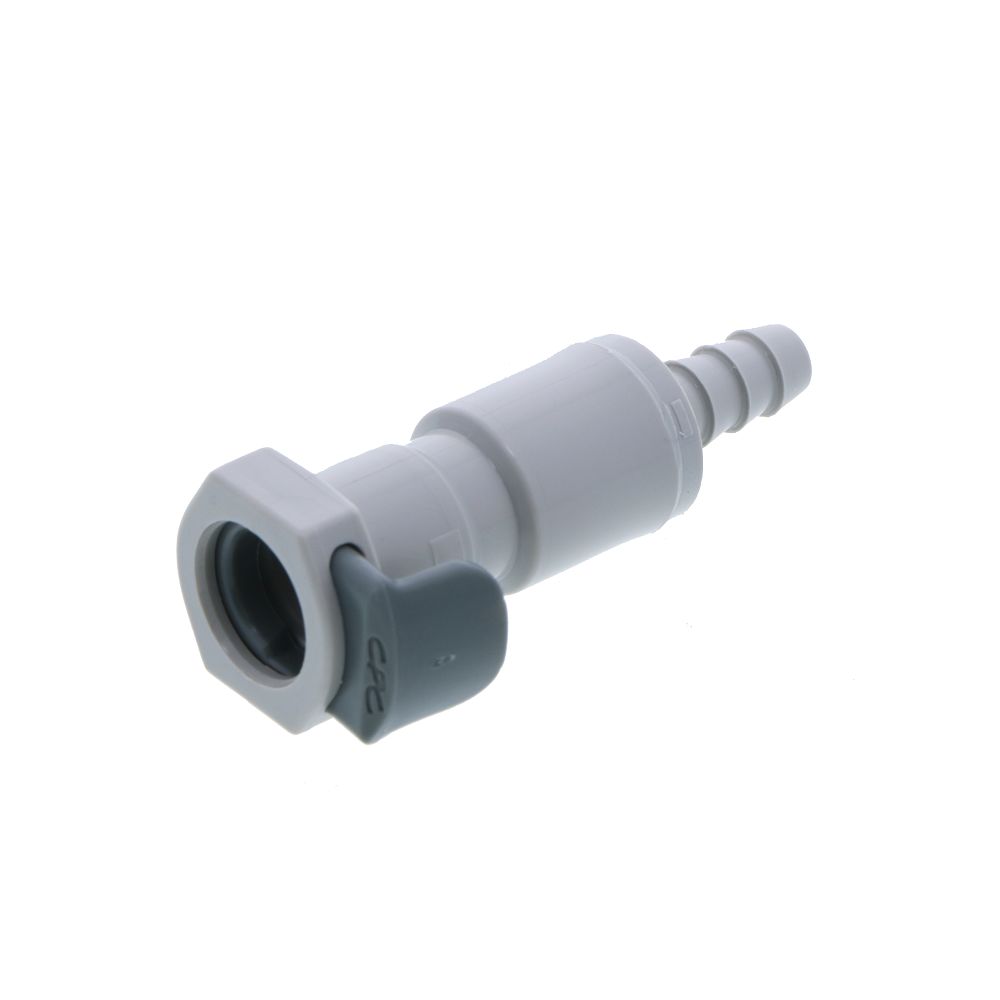 EFCD17412 Valved Inline Coupling Body 1/4 ID Barb