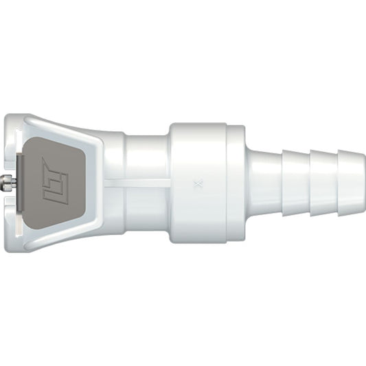 LinkTech 40AC Series Straight Female, Valved, 5/16" HB, Natural Acetal, Buna N