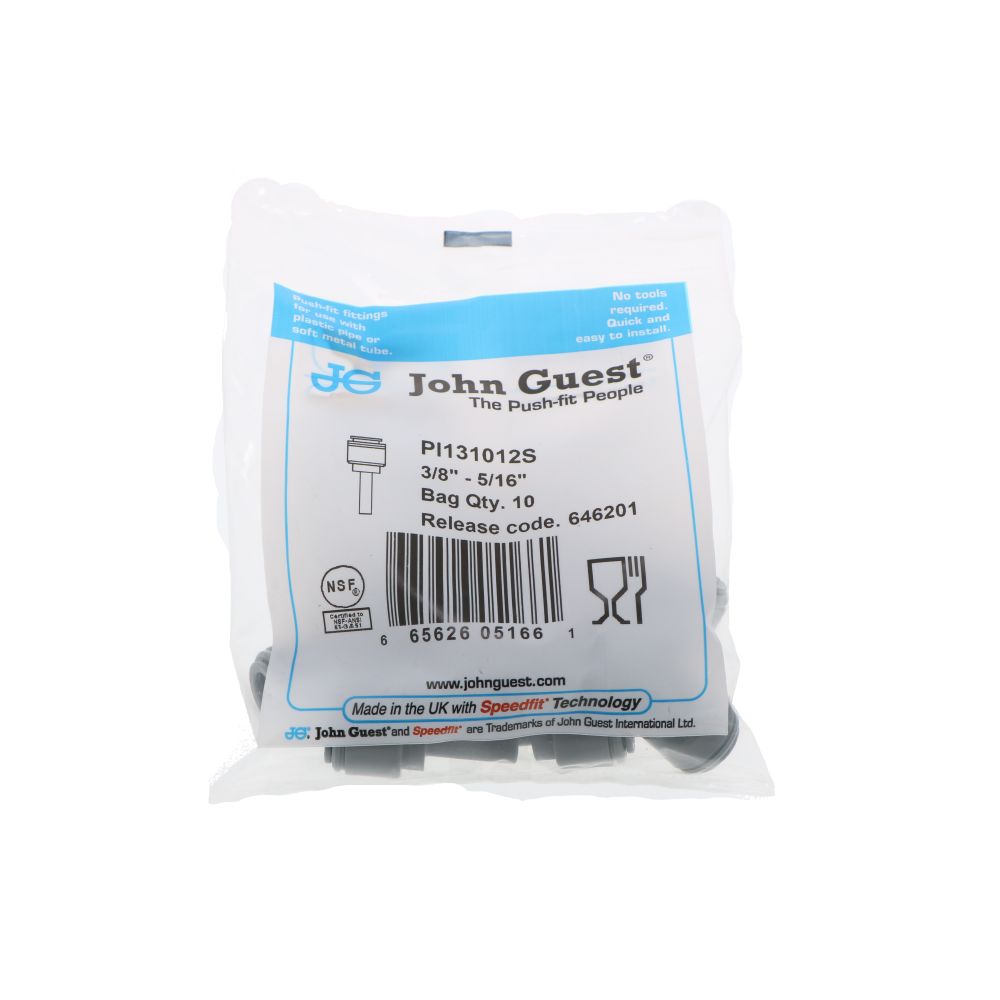 John Guest Enlarger - 5/16 OD Stem x 3/8