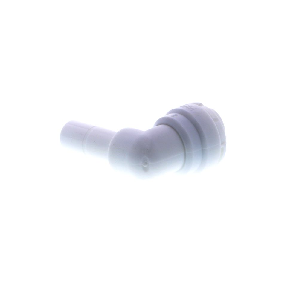 DMFit ATEU0606 Plug-In Stem Elbow - 3/8 Tube x 3/8 Stem - White
