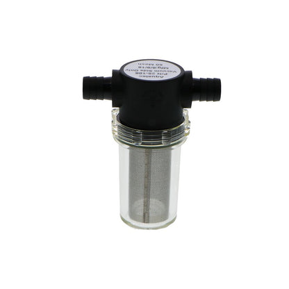 Inline T-Strainer 1/2" HB x 1/2" HB with 50 Mesh SS Filter Screen