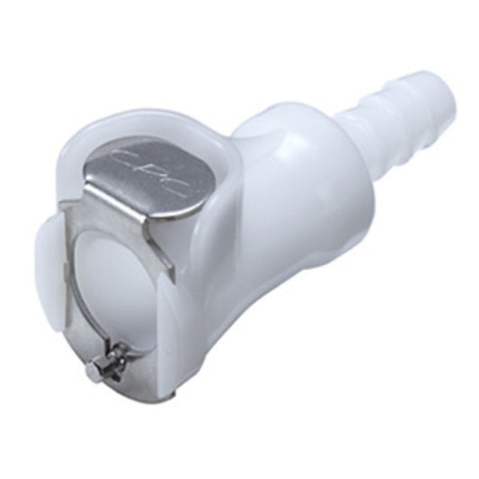 PMCD1703V Valved In-Line Hose Barb Coupling Body 3/16" ID Barb FKM [Viton] O-rings