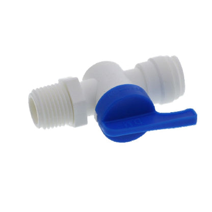 DMfit Hand Valve Male Connector - 1/2" Push-in x 1/2" NPTF