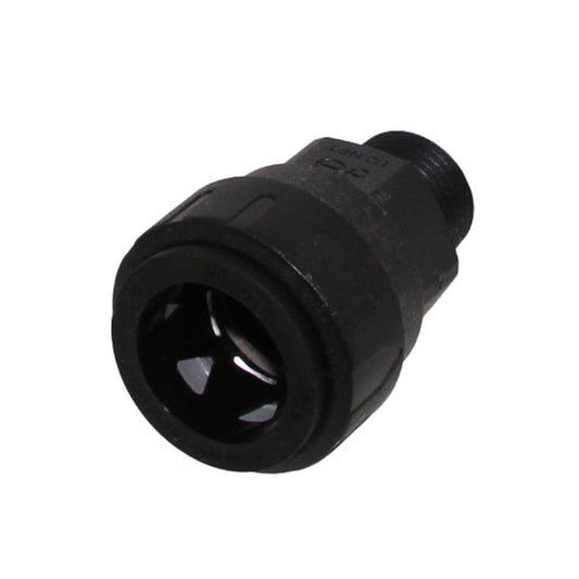 John Guest Black Male Connector - 3/4 CTS x 1/2 NPT
