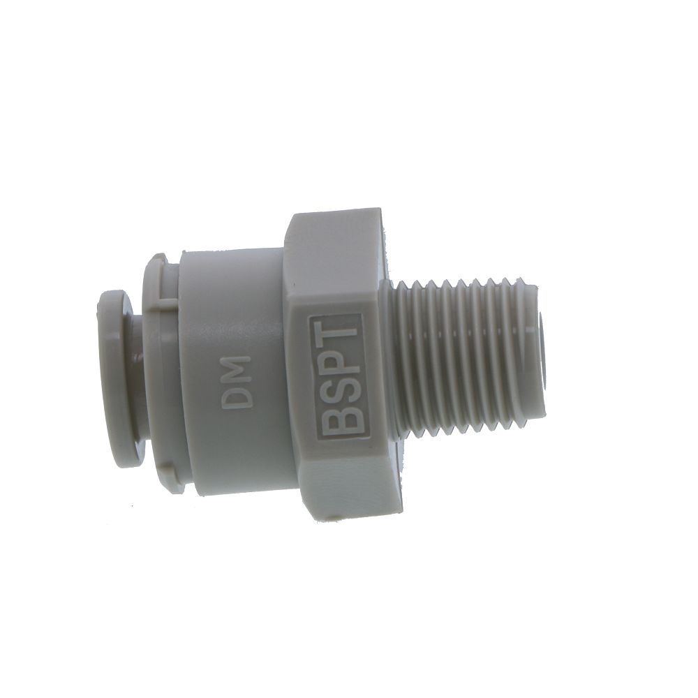 DMfit Straight BSPT Male - 1/4" Push-in x 1/8" BSPT