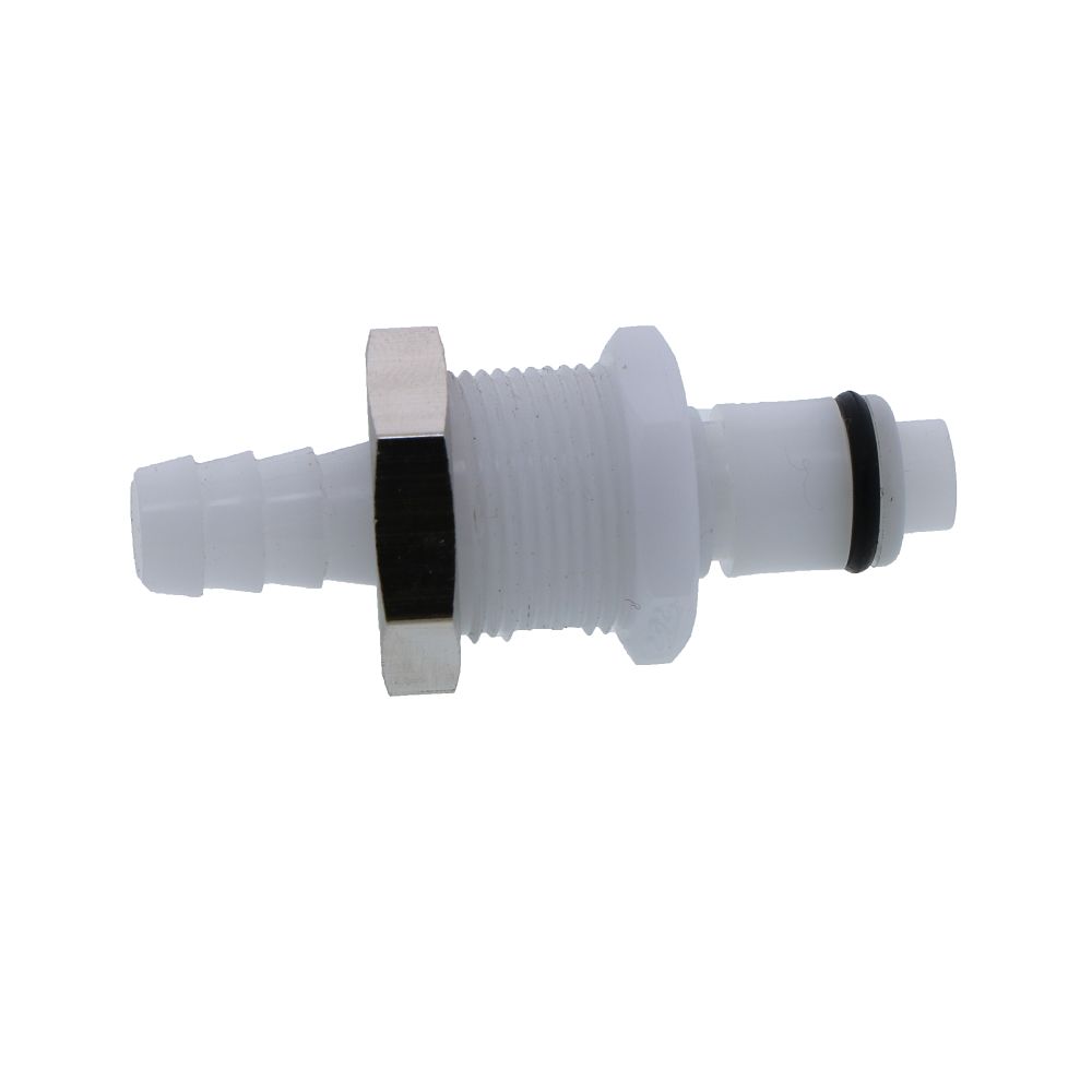 PLCD42005 Valved Panel Mount Hose Barb Coupling Insert 5/16 ID Barb