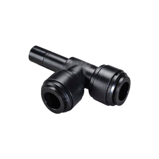 NeoFit - Acetal Black Run Stem Tee 10mm tube x stem 10mm