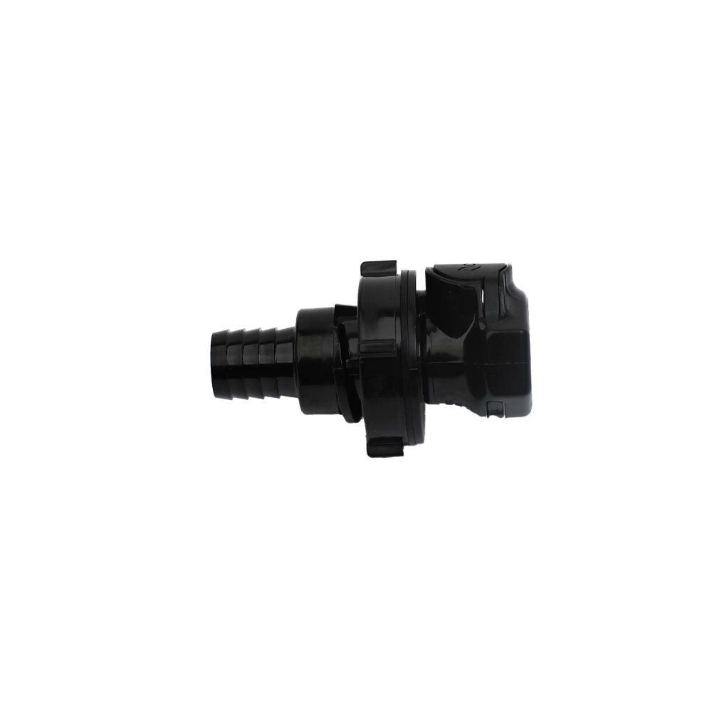 HFCD161057 Valved Panel Mount Hose Barb Coupling Body  5/8 ID Barb