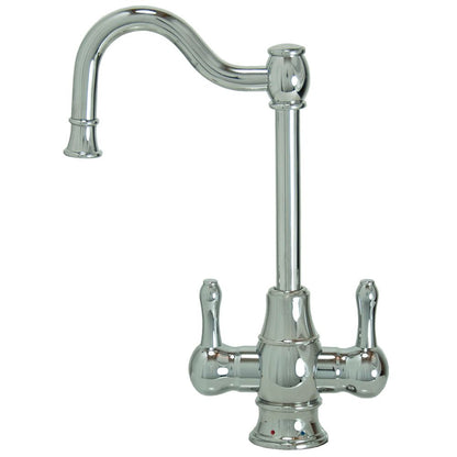 Mountain Plumbing MT1871-NL Traditional Hot & Cold Water Dispenser w/ Extended, Curved Spout