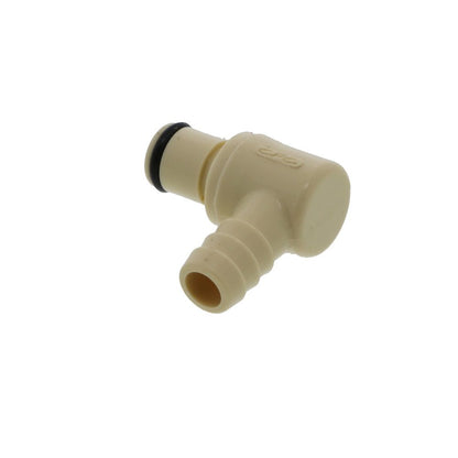 3/8" Hose Barb Elbow Polypropylene Coupling Insert FKM Seal