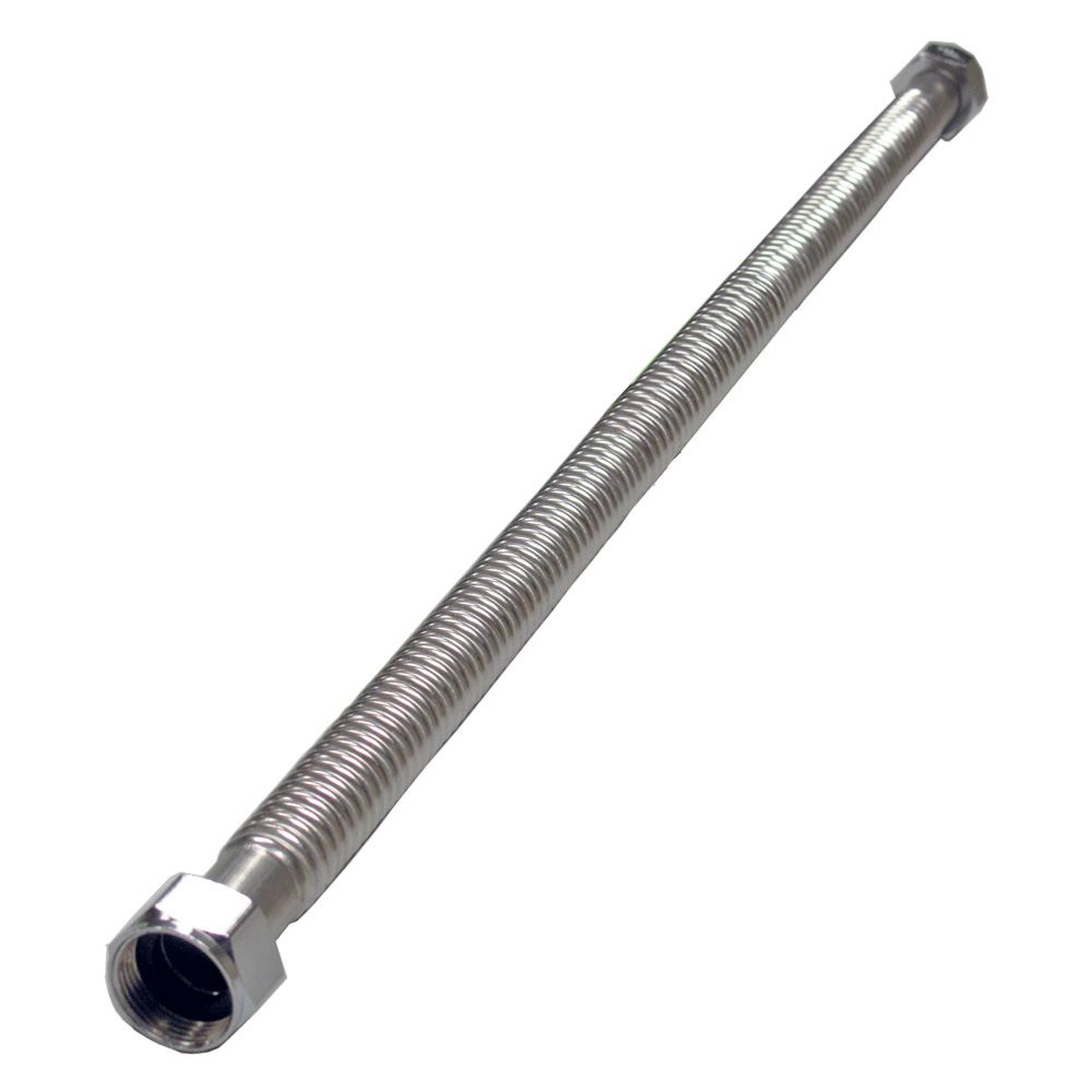 Stainless Steel Flexible Water Connector 3/4 PTC x 3/4 FIP x 18"