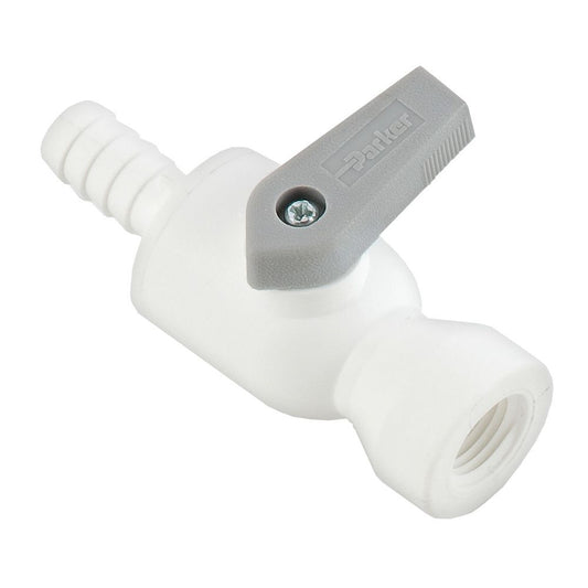 Parker Liquifit Par-Barb Valve Female Connector - 3/8 ID Barb x 3/8 FPT