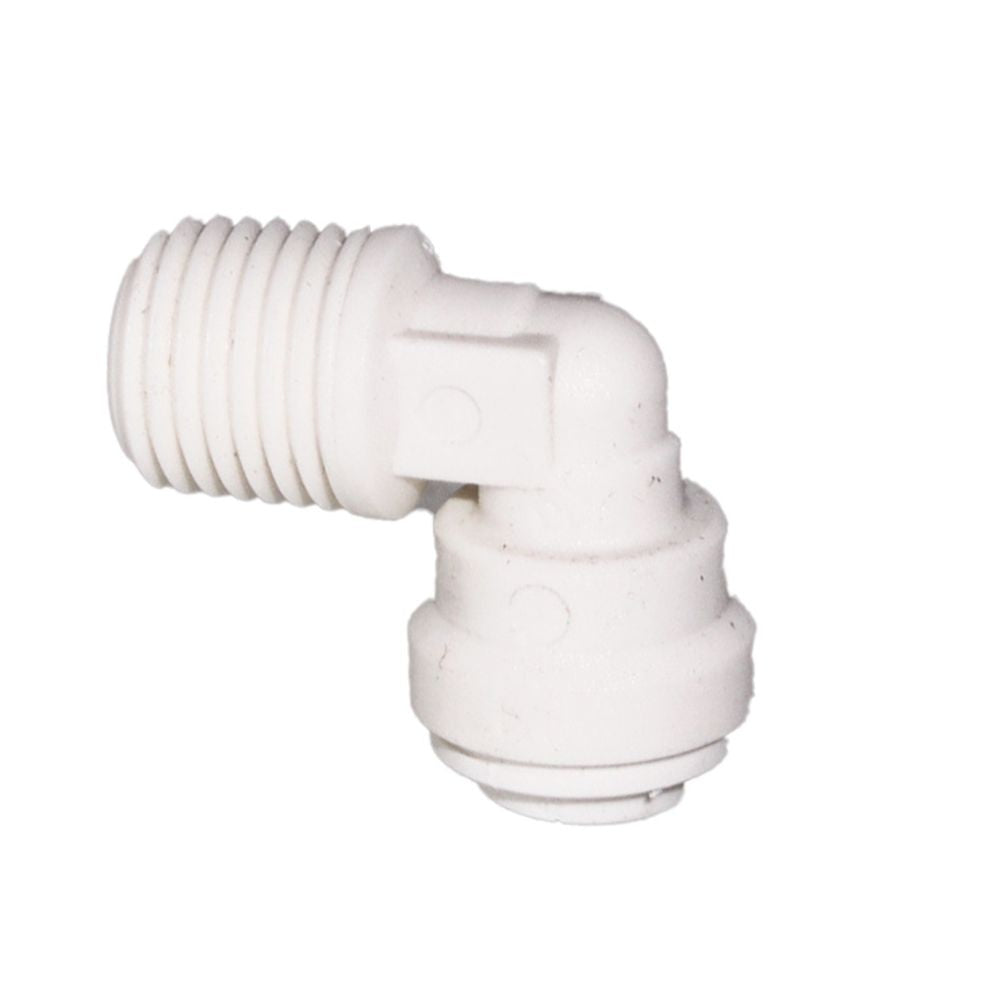 John Guest Fixed Elbow NPTM Polypro - 3/8 x 1/4 NPTM