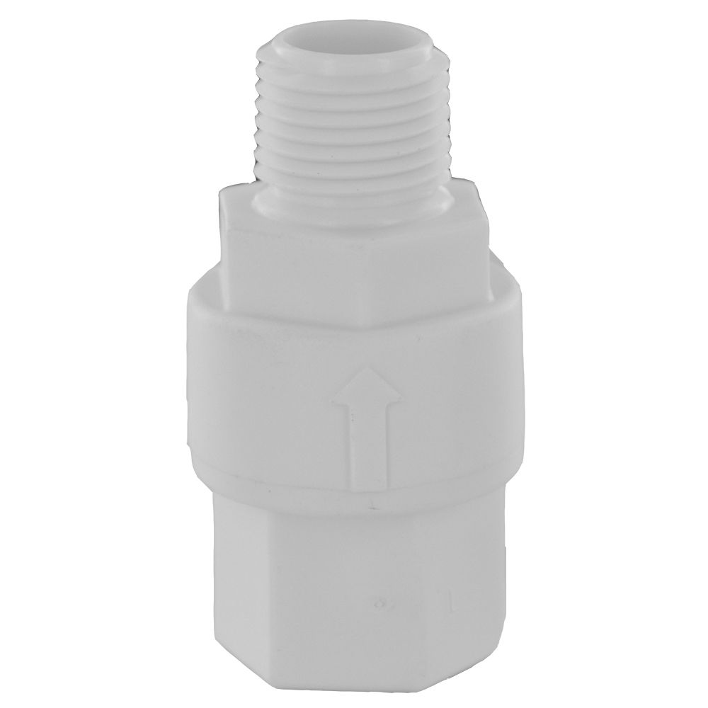 Poppet Check Valve 685 Series 1/2 FPT x 1/2 MPT, 1/3 psi, EPM Hastelloy Spring