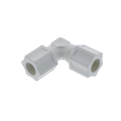JACO 50-8-P-PG Polypropylene Union Elbow 1/2 OD Tube x 1/2 OD Tube