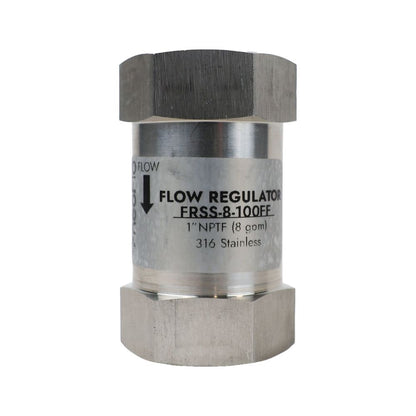 Neo-Pure Stainless Steel Flow Restrictor 8 GPM 316SS 1" FPT x FPT