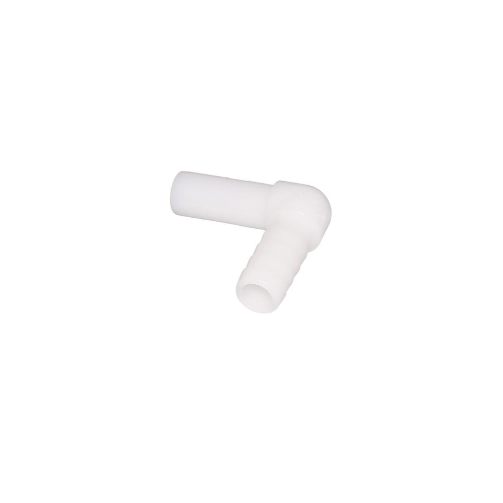 NeoFit - Acetal Natural White Stem Barb Elbow Connector 8mm [5/16"] stem x 1/4"barb