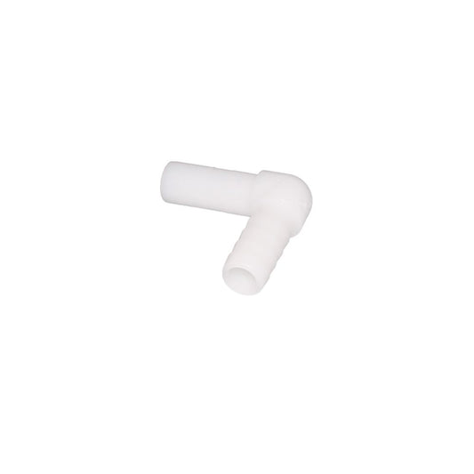 NeoFit - Acetal Natural White Stem Barb Elbow Connector 8mm [5/16"] stem x 1/4"barb