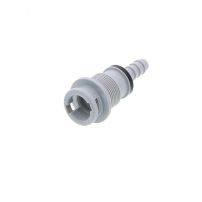 NS2D160412 Valved Panel Mount Hose Barb Coupling Body 1/4 ID Barb