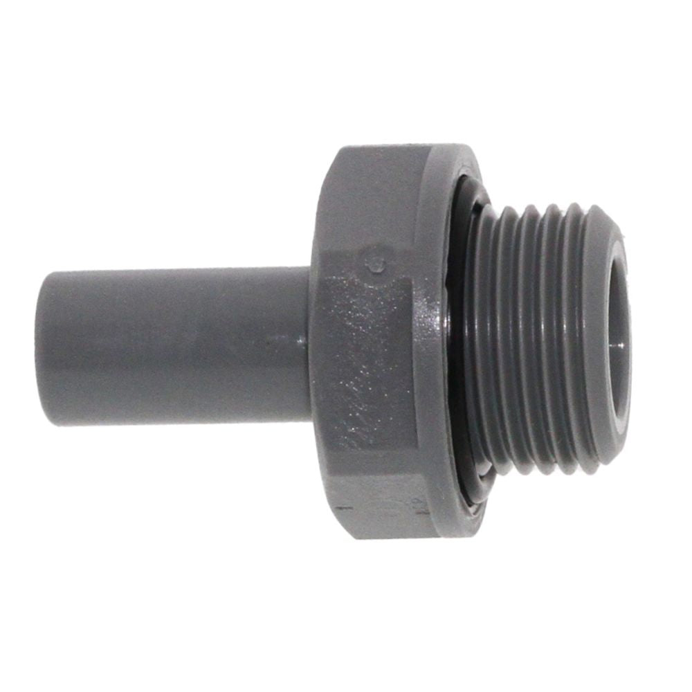 John Guest Stem Adapter BSPT - 1/4 x 1/8  BSPT