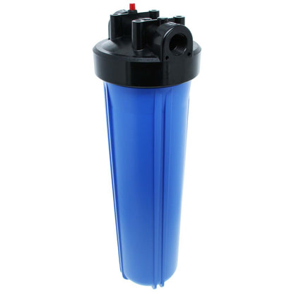 20" Neo-Pure Big Flow Filter Housing Blue Sump/Black Cap 3/4" with Pressure Relief
