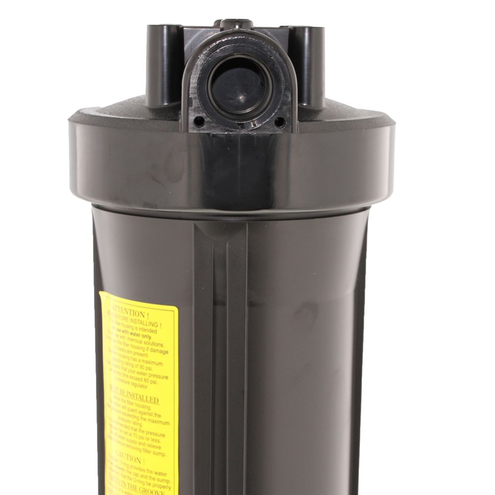 20" Neo-Pure Big Flow Filter Housing Black Cap/Black Sump 3/4" without Pressure Relief