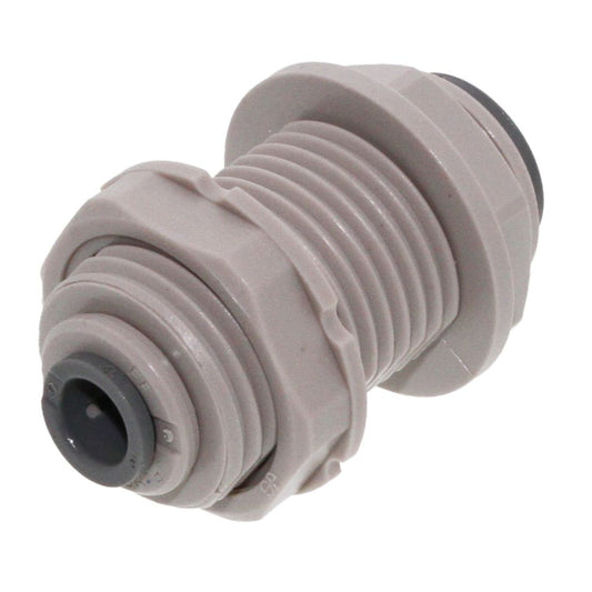 John Guest Bulkhead Union - 1/2 x 1/2